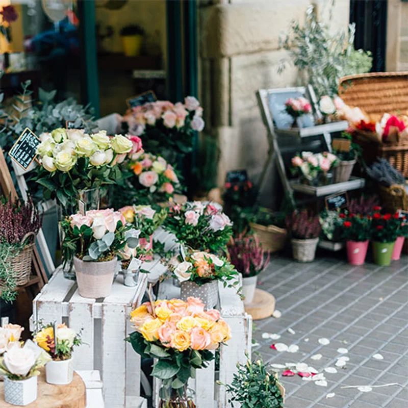 Chez le fleuriste
