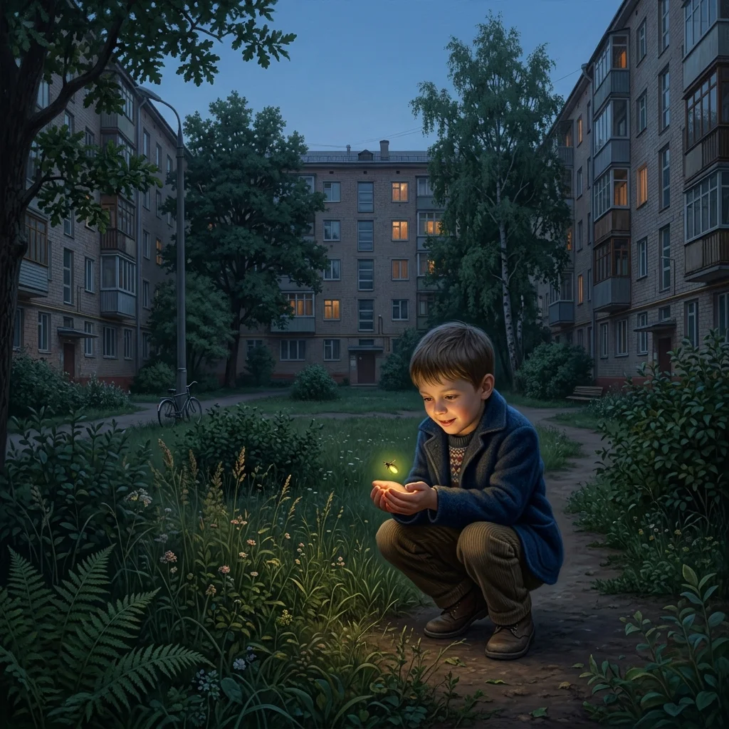 Он живой и светится